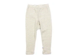 Joha grå stribe leggings merinould/silke